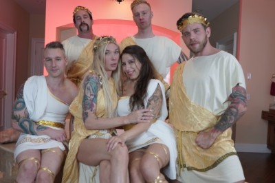 Chloe Kreams Celebrates Halloween with Greek Orgy