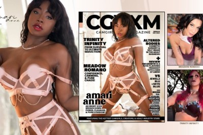 Amari Anne Sizzles on the cover of CamGirl Vixen Magazine, Issue 16
