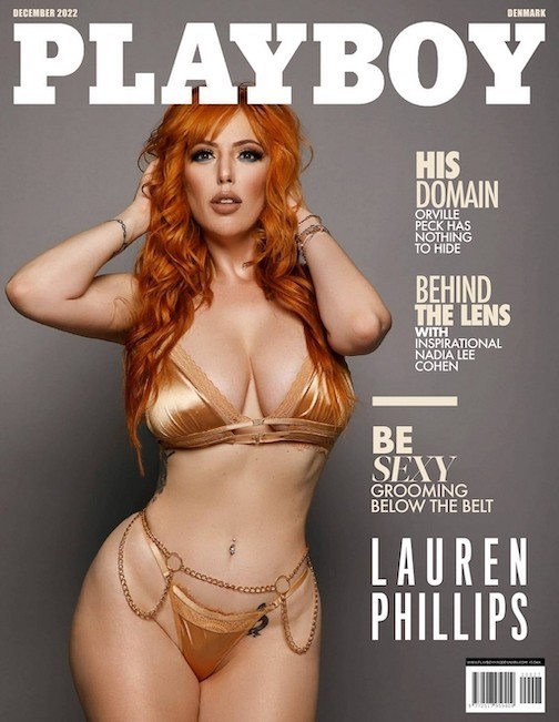 Denmarko Mag - Lauren Phillips Scores Cover of Playboy Denmark for December | Candy.porn